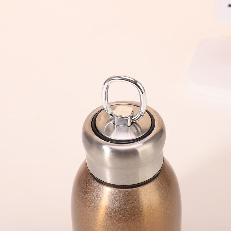 New High-value Mini Chubby Ding Big Belly Cup 304 Stainless Steel Vacuum Thermos Portable Ring Tumbler