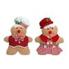 Soft Holiday Gingerbreads Polyester Doll Ergonomic Back Support Pillow for Festival Decoration