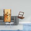 Simulated Tree Stump Wall Clock Organizer with Arabic Numerals Silent Mechanism And Compartment
