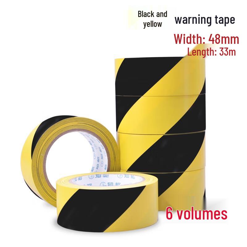 

HANDUNYOU Black & Yellow Hazard Warning Tape