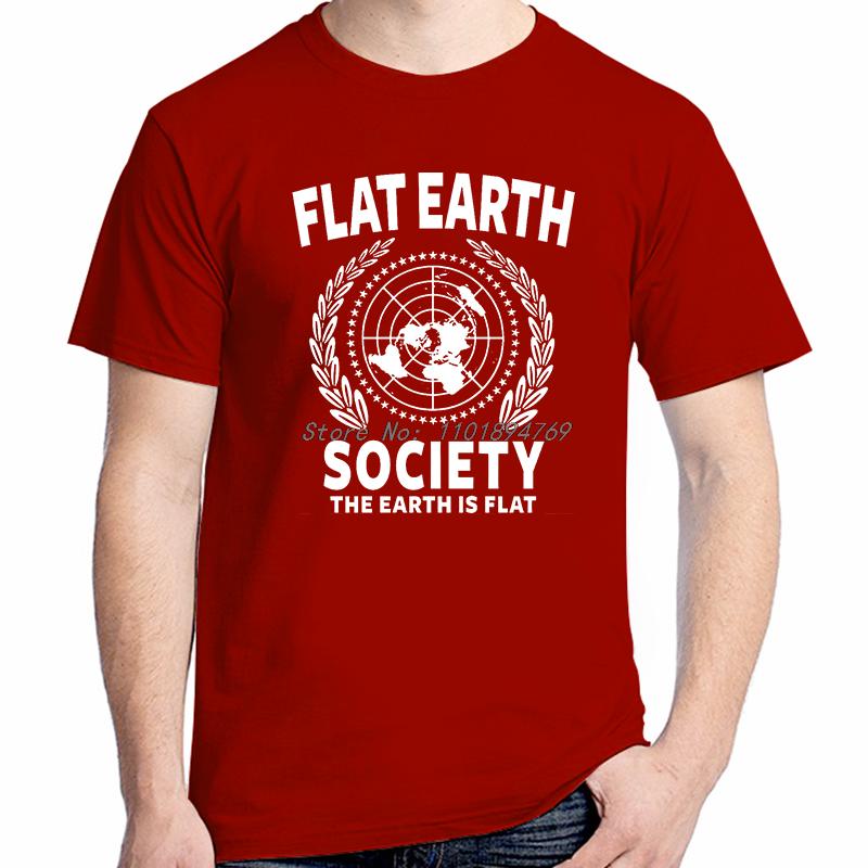 Flat Earth Society Fashion Graphic T Shirts Summer Tees Tops Cotton Oneck New Shirts And Tshirts Unisex Unisexs Print T Shirt