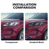 Pellicola Vinilica Wrap Lucida Per Ford Kuga/Escape 2020-2026 Antigraffio Nero Fumé Pretagliata Pellicola Protettiva per Fari Auto