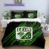 Leon FC Pattern Bedding Home Decoration Birthday Gift (1 * Duvet Cover + 2 * Pillowcase, Without Core)