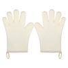 1 Pair of Heat Resistant Oven Mitts Silicone Materials Nonslip Kitchen Mitts for Secure Grips in High Temperatures