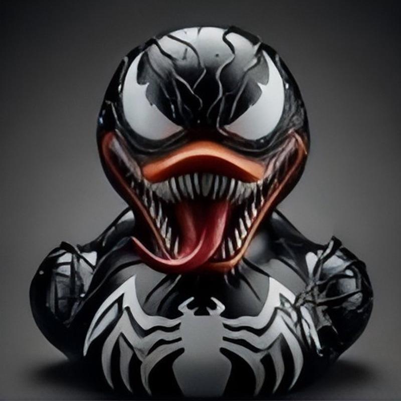 Evil Alien Duck Resin Statue Funny Gift Idea Car Dashboard & Desk Decor Unique Ornament