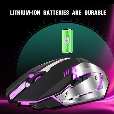 Drahtlose Maus 2400dpi Wiederaufladbare Spiel Mäuse Bunte Led-hintergrundbeleuchtung Tragbare Gaming Maus Für Pc Laptop Zubehör