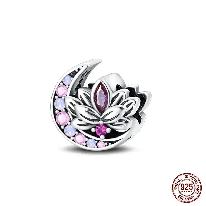 copper Classic Purple Retro Heart Shape Lotus Angel Pattern Charm Bead Charms Bead Charms Compatible With Necklaces Bracelets Pendant Do It Yourself J