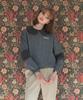 DEAR,PEER Wool Dot Top Grey