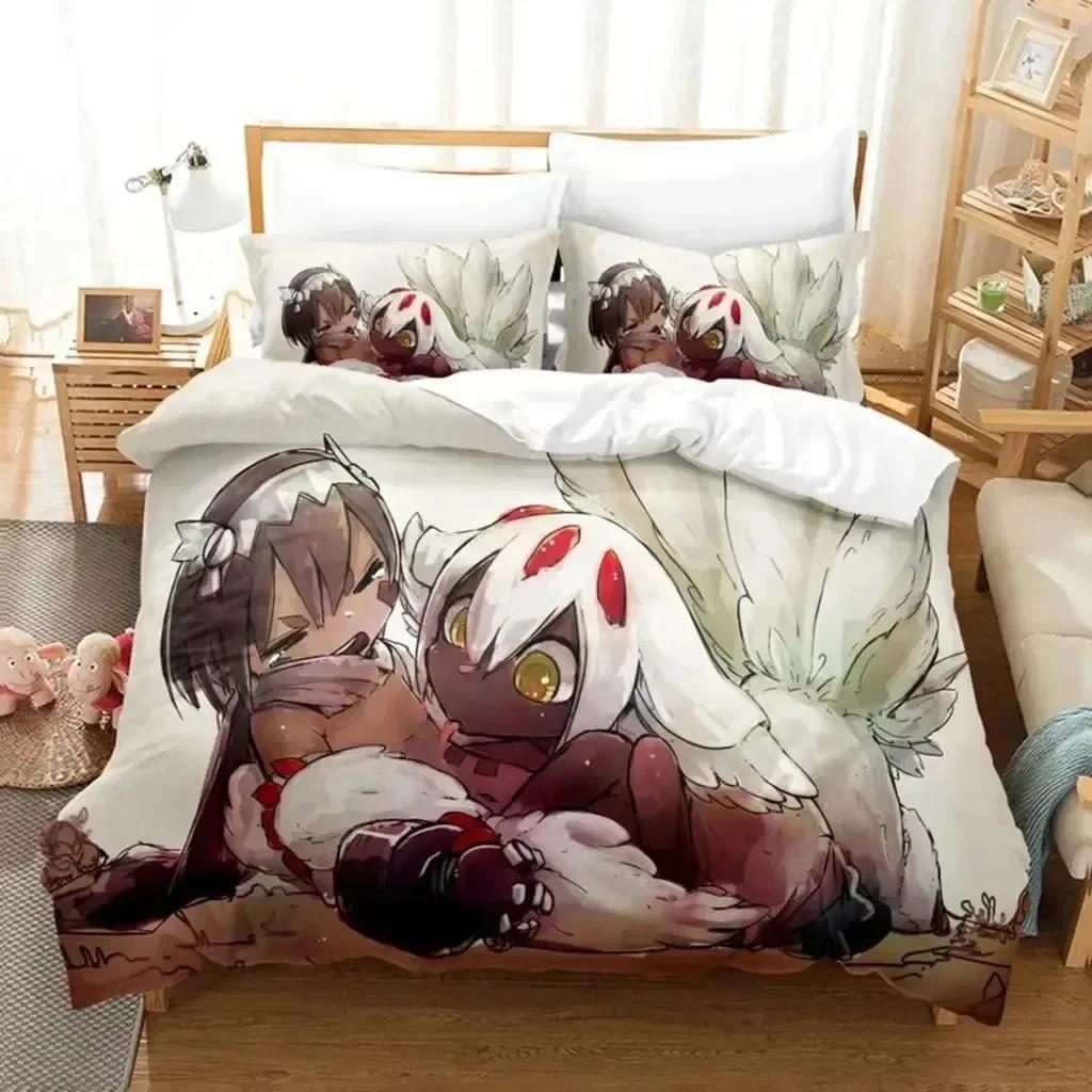 Luxury New 3D Print Anime Made In Abyss Bedding Set Boys Girls Twin Queen Size Duvet Cover Kids Adult Fashion Home Textileextile