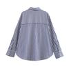 2025 Spring Women's Striped Long-Sleeve Casual Shirt Top