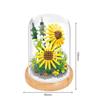 Exhibition Booth Brick Micro Diamond Block Flower Carnation Feverfew Lotus Kapok Jasmine Morning Glory Nanobrick Toys For Girls