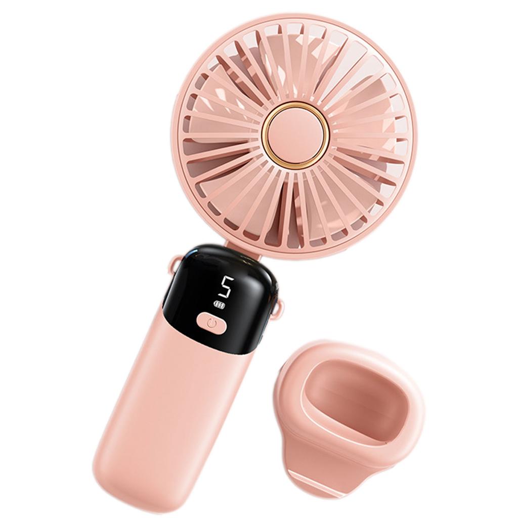 Compact Outdoor Handheld Fan With Battery Indicator Powerful Yet Quiet Operation Mini Fan For Commuting Comfort