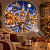 Led Usb Projector Light 12Pcs Projection Patterns- Adjustable Santa Claus Snowman Tree Night Light For Christmas Decorations