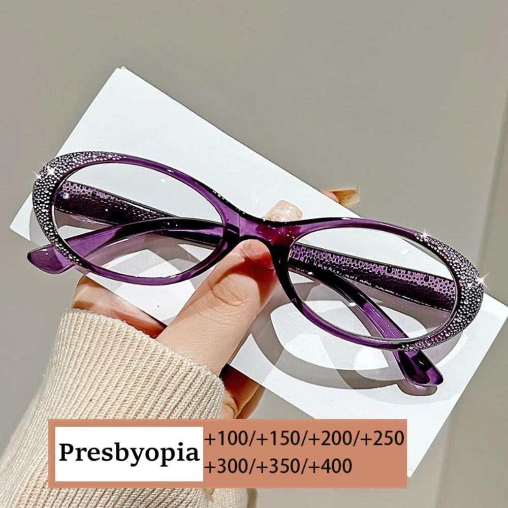 Blaulichtfilter Lesebrille Herren Damen Blaulichtblockierende Alterssichtigkeit Brille Glitzerrahmen Weitsichtigkeitsbrille Augenschutz