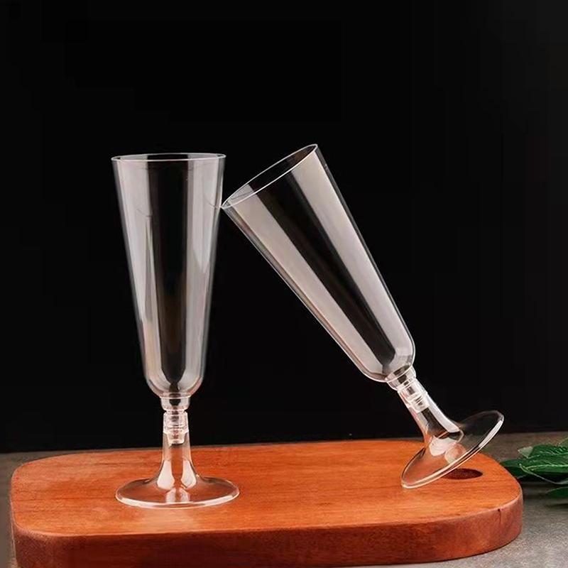 10 Stück Einweg-Plastik-Cocktailgläser Klare Martini-Gläser Rotwein-Pokal Eiscreme-Dessertbecher Mousse-Becher Pudding-Becher