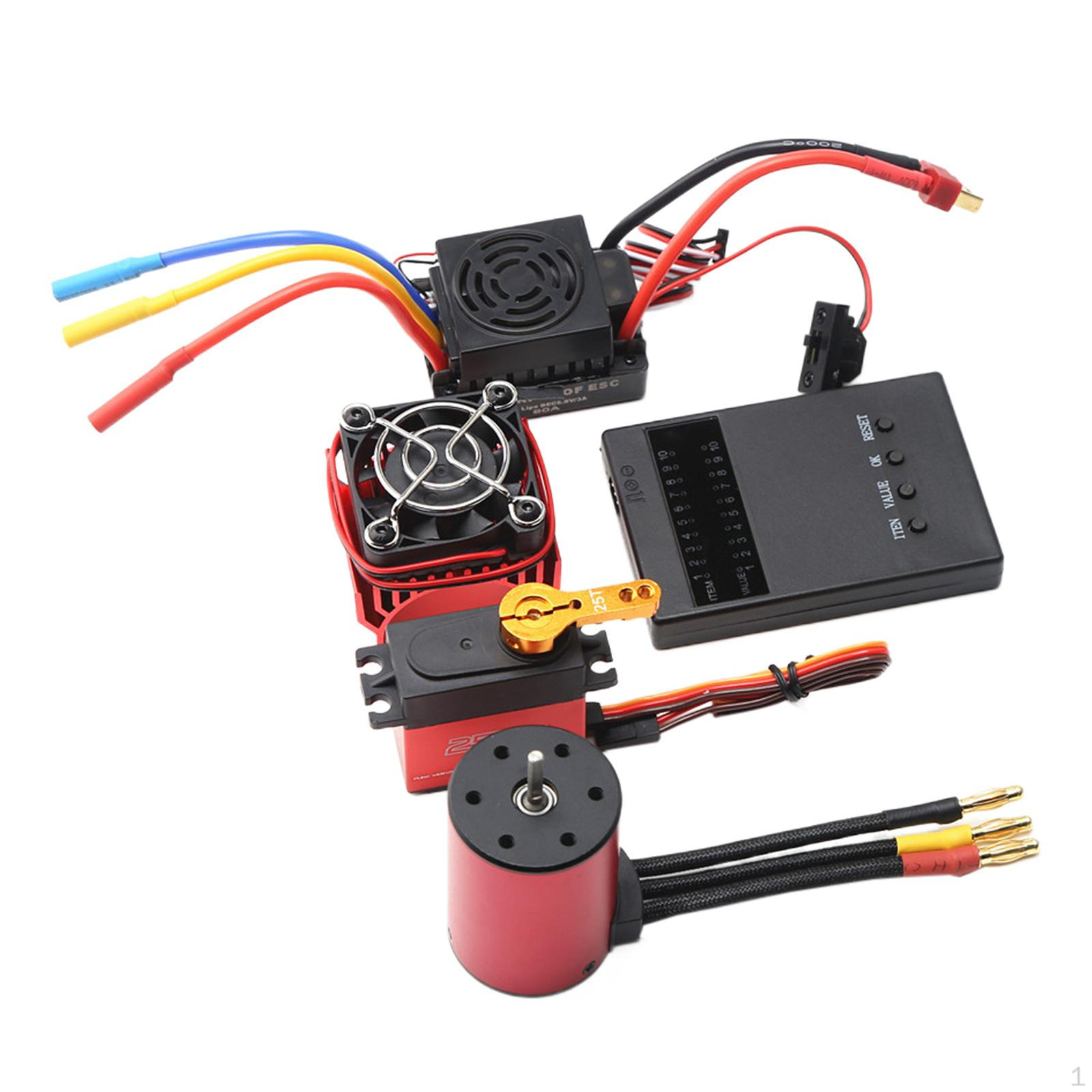 

Advanced Speed Controller with Efficient Cooling System and Durable Steering Gear for S3650 RC Road 4300kv