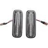 Turn Signal Lamp Led Front Fender Side Marker Light Compatible with Honda Civic CRV Ballade Domani Prelude Partner Orthia Integra (Crystal)