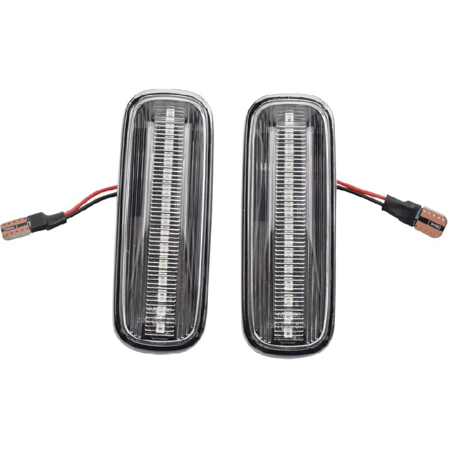 Turn Signal Lamp Led Front Fender Side Marker Light Compatible with Honda Civic CRV Ballade Domani Prelude Partner Orthia Integra (Crystal)