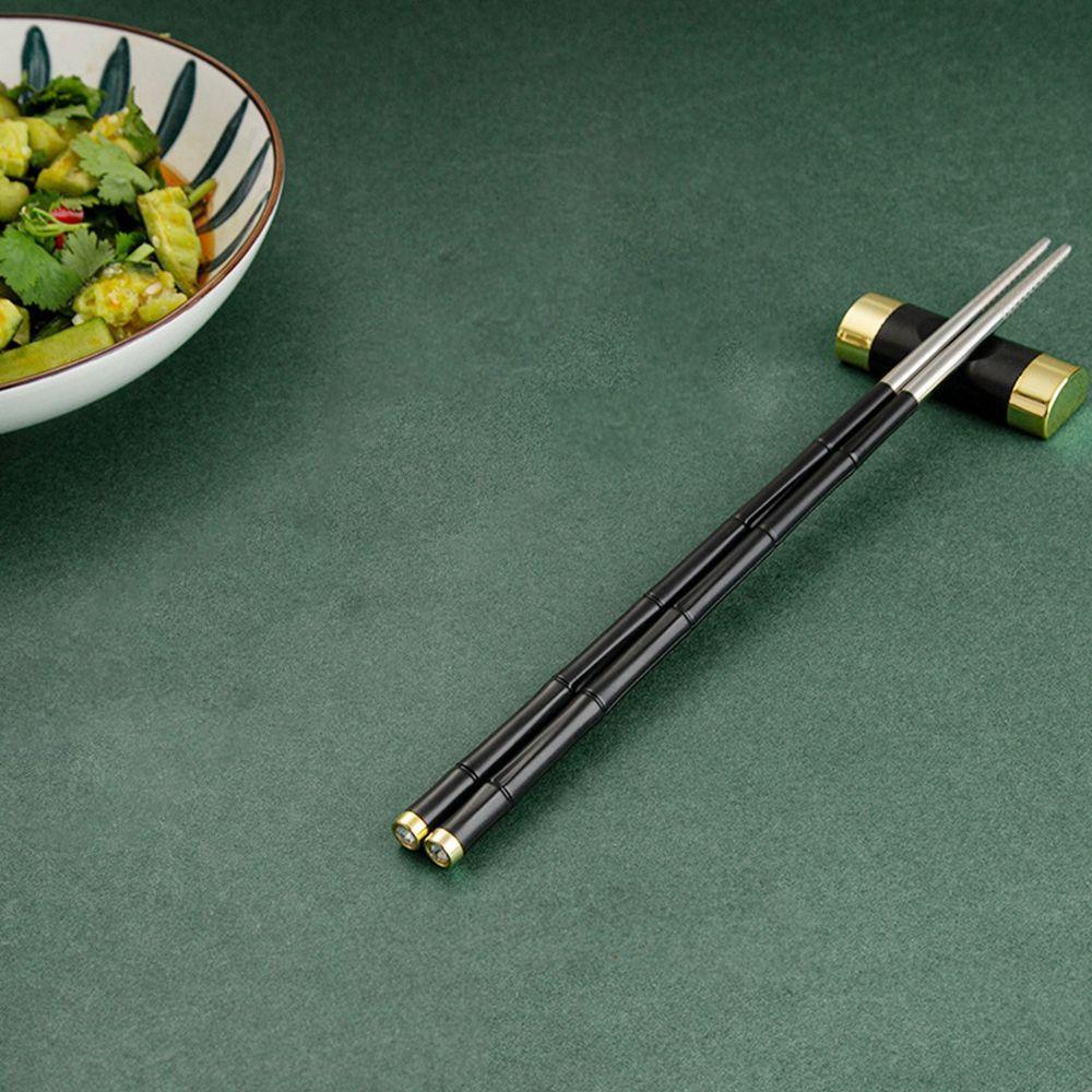 Steel Non-Slip Food Sushi for Home Dining Kitchen Tool Chopsticks Metal Chopsticks Tableware