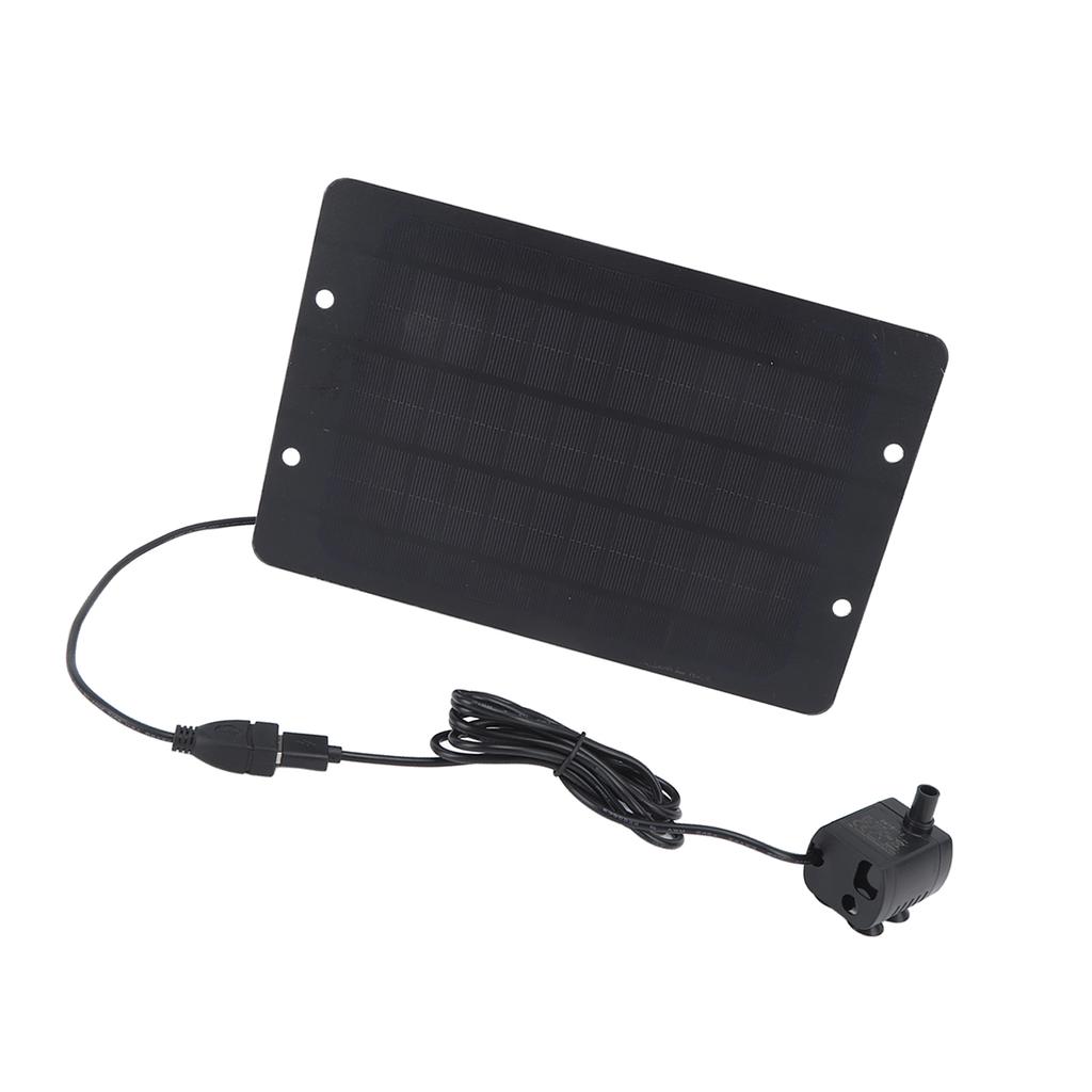 Solar Fountain 6V 10W Bird Bath Fountain USB Interface with Water Pump Solar Water Fountain for