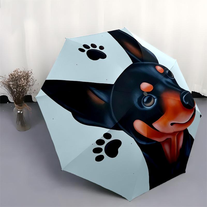 1pc Doggy Prints Themed High-quality Umbrella,Automatic Opening and Closing Umbrella,Multi-functional Umbrella G0811207
