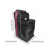 Equestrian Boot Bag Black Upright Storage Patterned Textile for Equestrians, Riders