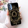 Transparent Für Oppo Reno4 4G Hülle CPH2113 Luxuriöse Krone A-Z Buchstaben 2D Flaches Muster Weicher Bumper Für Oppo Reno 4 4G Handyhülle