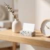 Marble Texture Desktop Business Card Holder Creative Design Postcard Calendar Stand  Business Use