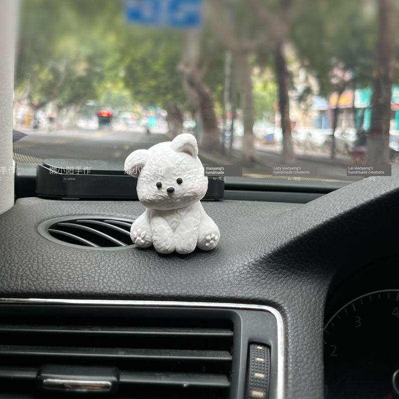 Car Air Conditioner Vent Fragrance Perfume Decoration Clip for Girls, New Car Gift, Cute Little Dog Aroma Diffuser Stone