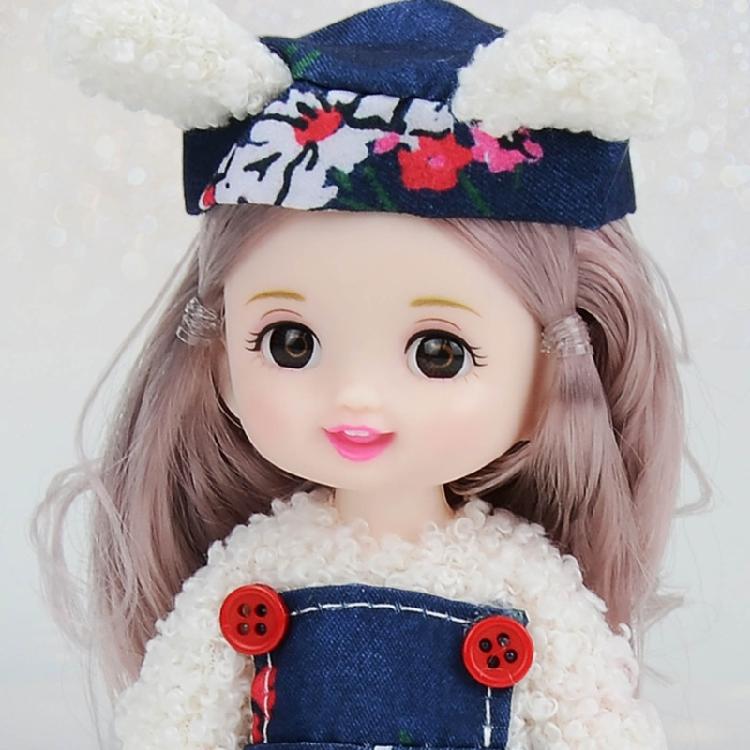 Fashionable Toddlers Mini Dolls for Little Girl Toy Collection 3D Eye Cute Dolls