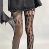 Women Sexy Lace Fishnet Stockings Lolita Hollow Out Solid Pantyhose Women'S Irregular Exposed Skin Tights Slim Y2Kbody Stockings
