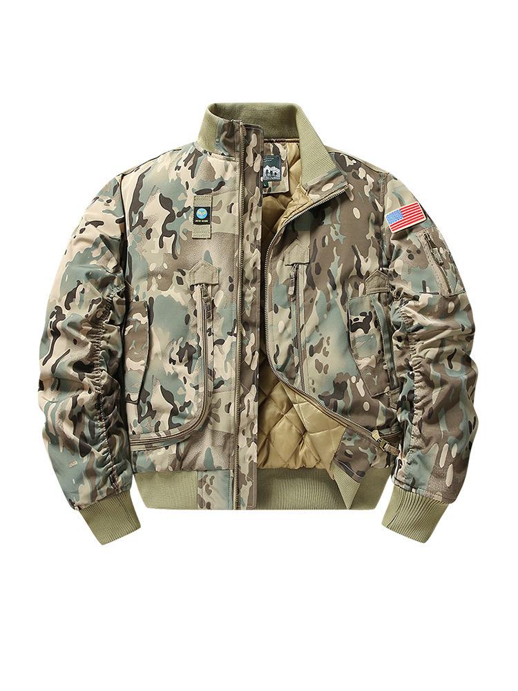 New Jackets, Padded and Thickened Workwear, Air Force Loose Plus Size Casual Jackets, Baseball Uniforms, Camouflage Trendy Cotton Suits