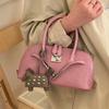 Minimalist Shell Bag For Women With Synthetic Leather And Zipper Closure For Daily Use
