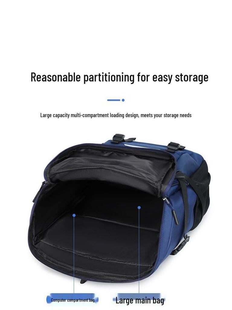 Men's Large Casual Travel and Sports Backpack for College Students