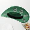 Sequined Star Cowgirl Hat for Women Cosplay Costume Cowboy Hat Bachelorettes Party Headwear Wedding Party Headpiece