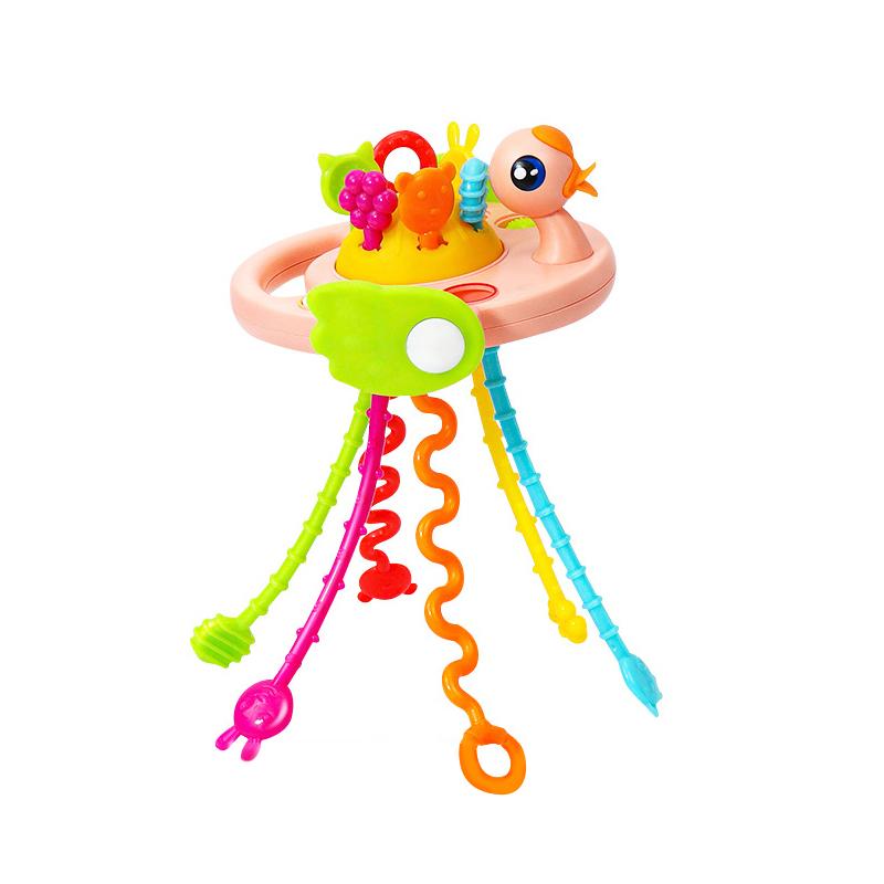 Montessori Silicone Pull String Sensory Toys Baby 0 12 Months Development Educational Learnin Activity Toy Kids 1 To 2 Years