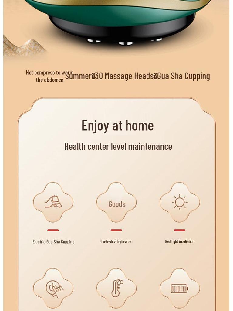 AUX Electric Gua Sha & Cupping Body Meridian Brush Device