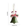 2025 Christmas Hanging Jingle Bells With Christmas Bow/Berries Antique Holiday Chic Bells For Home Party Decoration
