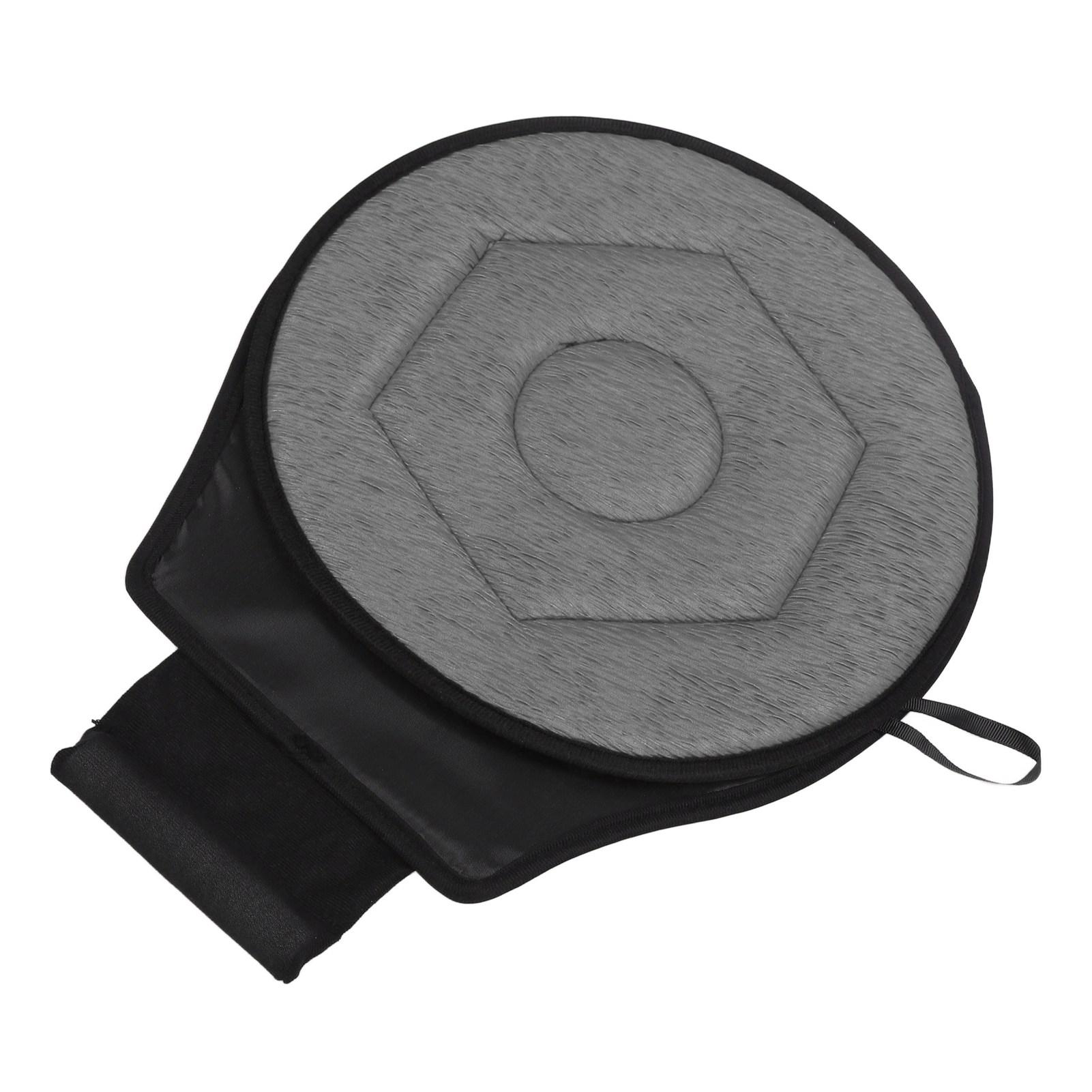 

Круглая автомобильная подушка, вращающаяся на 360 градусов, геометрическая ромбовидная форма, портативная вращающаяся подушка для сидений серый