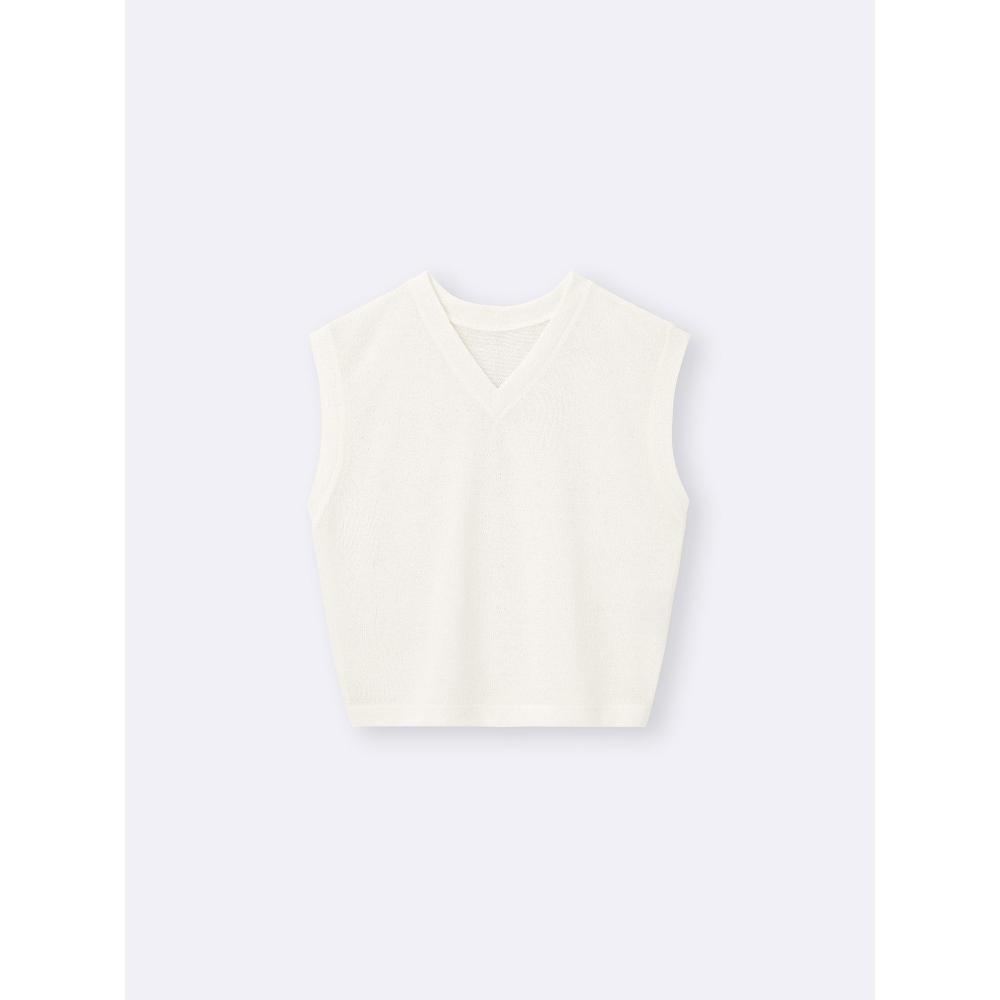 Gu By Uniqlo Loop Yarn V Neck Tee