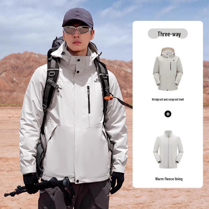 

Pelliot Men s Fleece-Lined Outdoor Hiking Jacket 11340105 S