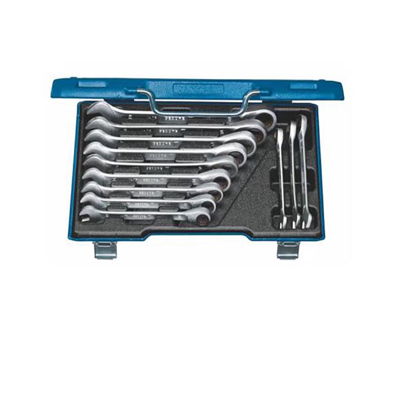 GEDORE 12-Piece Ring Ratchet Open-End Spanner Set