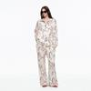 Hot-selling pajamas set women's skin-friendly women's loungewear design European and American long-sleeved trousers set pajamas women