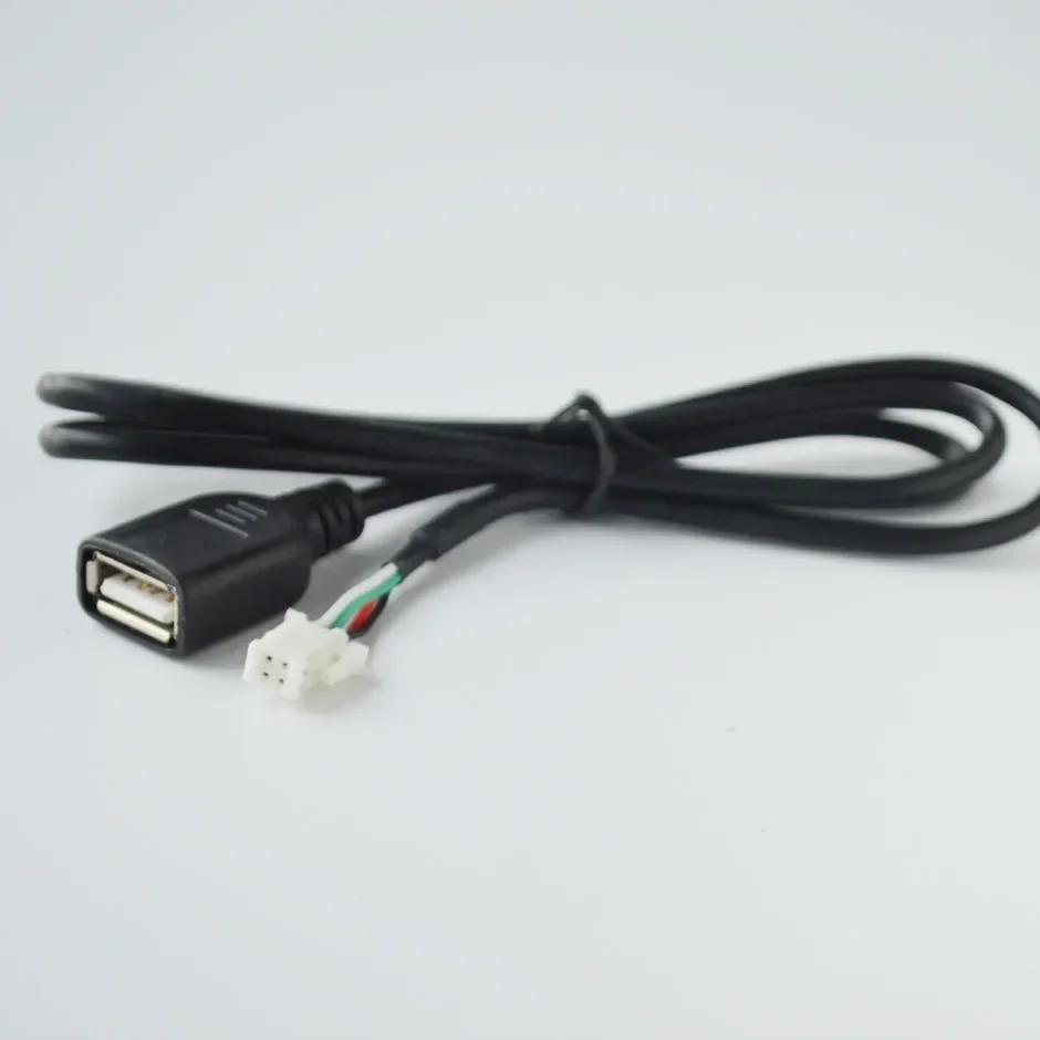 Car Multimedia Player Wire Harness Plug Connector 6 Pin or 4Pin Dual USB Interface Cable Adapter for Android Radio Navigation