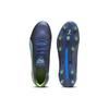 Puma King Ultimate FG/AG Low Football Shoes Women Football Shoes Blue Green 107565-02