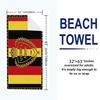 Belgica Print Beach Towel, Large Soft Quick Dry Towel for Beach Camping Swimming