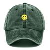 Personalisierbare Graffiti Smile Gewaschene Baumwoll-Baseballkappe Für Männer Frauen Stickerei Unisex Vintage Trucker Dad Hip Hop Urbaner Streetstyle Hut Streetwear