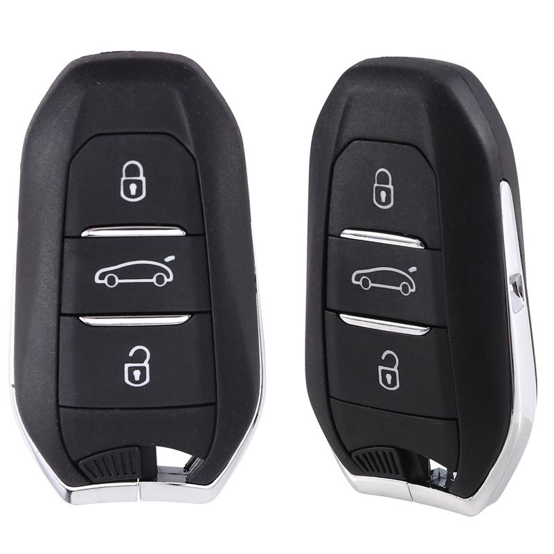 

ABLZ-Smart Remote Car Key 433Mhz 2PCS For 307 308 3008 508 5008 For Citroen C3 C4 For Opel HU83 4A Chip чёрный