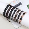 Handwoven Cross Design Bracelet for Men Adjustable Multilayer Minimalist Rope Wristband Stylish Boho Outdoor Sports Bracelet