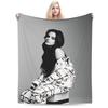 Retro Jessie Murph Hysteria Tour 2025 Blankets Quality Warm Soft Throw Blanket Autumn Kids Bedroom Pattern Bedspread